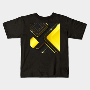 Abstract Art Yellow Kids T-Shirt